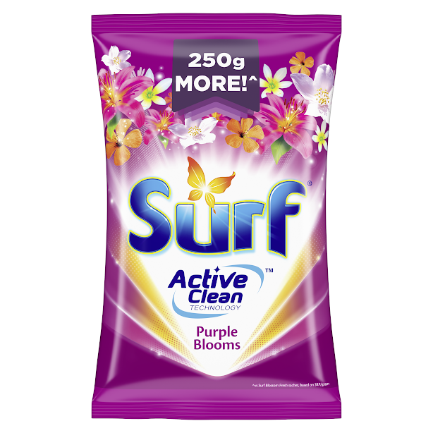 Surf Purple Blooms Laundry Powder Detergent 1.1kg Pouch 3x