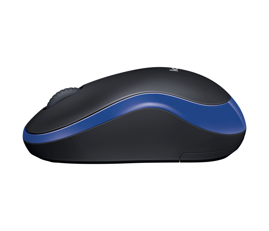 Logitech Wireless M185 MOUSE (Blue) Nano receiver and Comfortable easy-to-use mouse with reliable durability