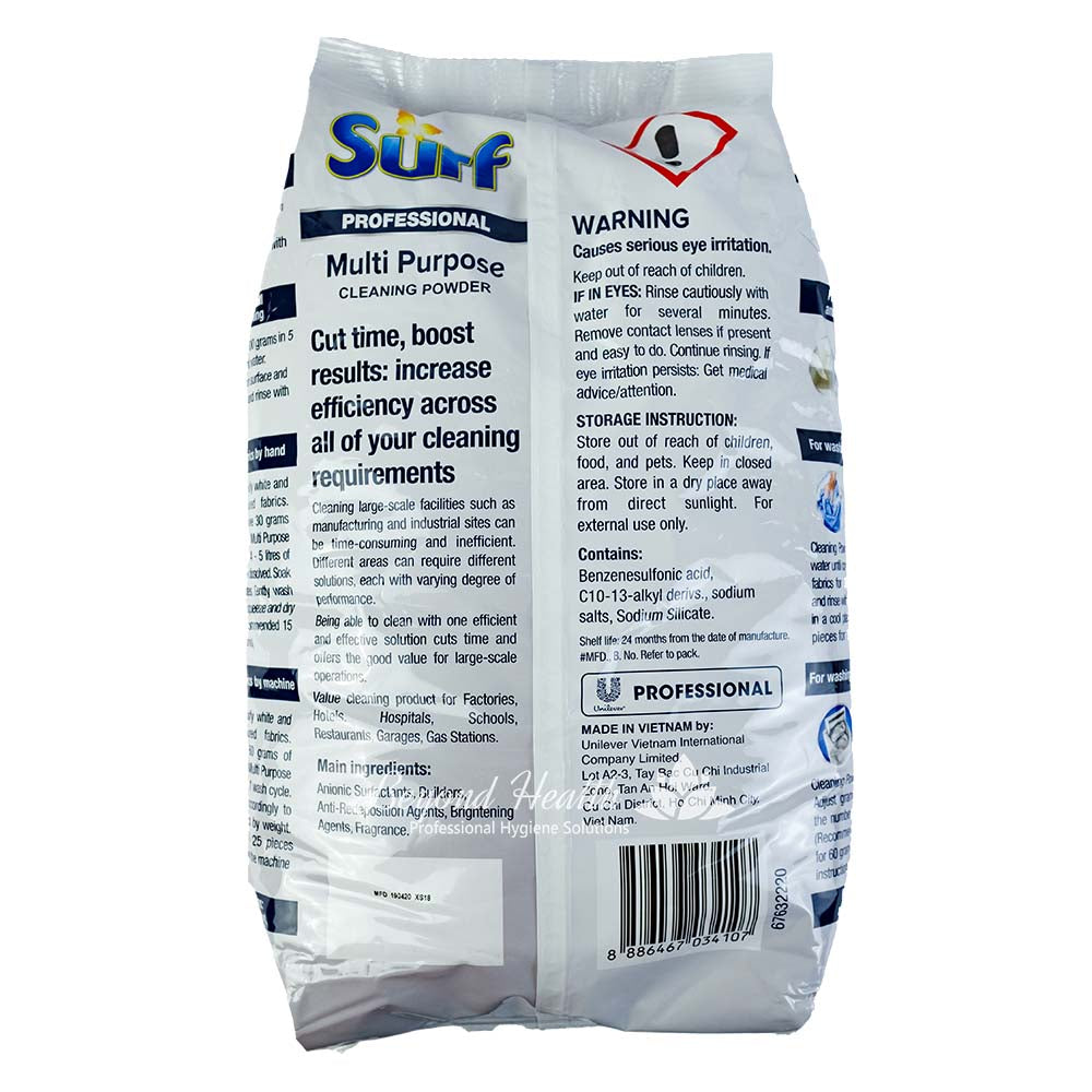 Surf Professional Multi-Purpose Cleaning Powder Detergent 6kg Unilever Professional Big Save