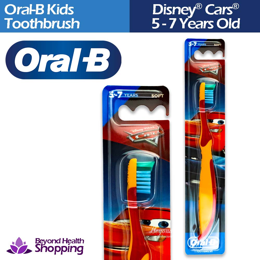 Oral B Kids Toothbrush Disney Pixar Cars 5-7 Years Old Soft 1 Toothbrush