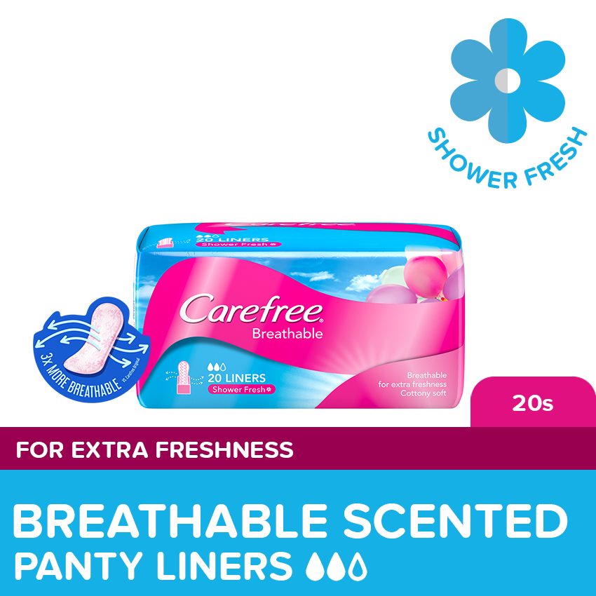 [PANTY LINERS] Carefree Breathable 20s