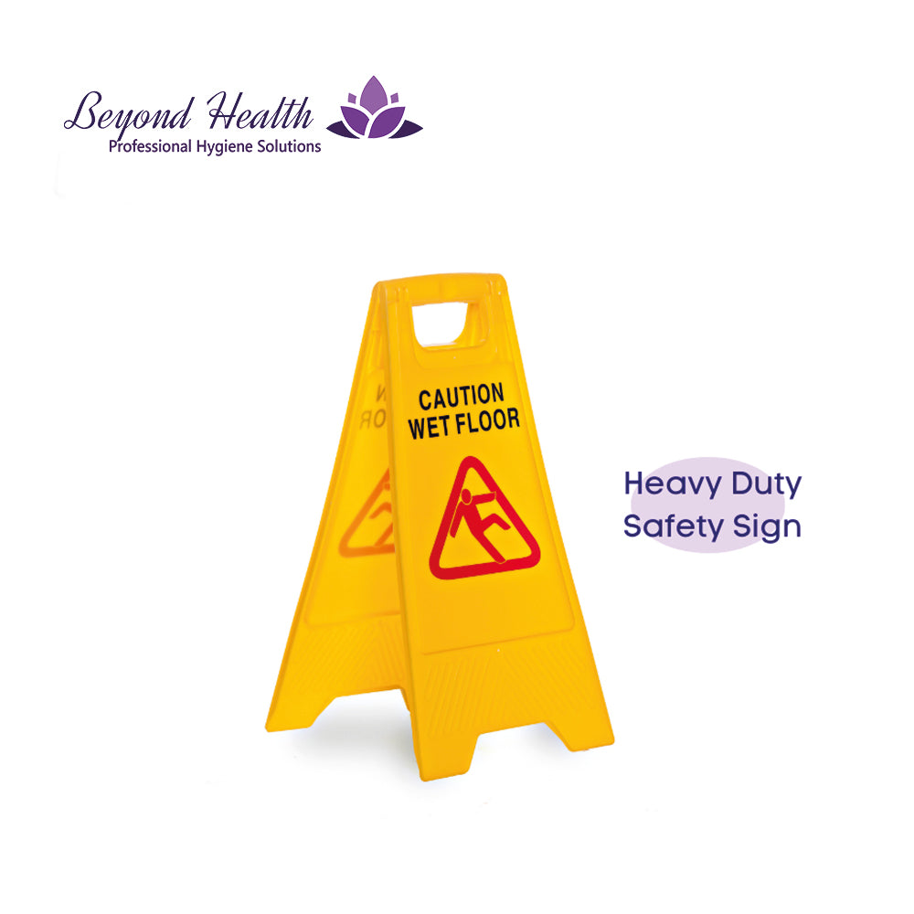 Universal Caution Sign Warning Slippery When Wet Floor Signage