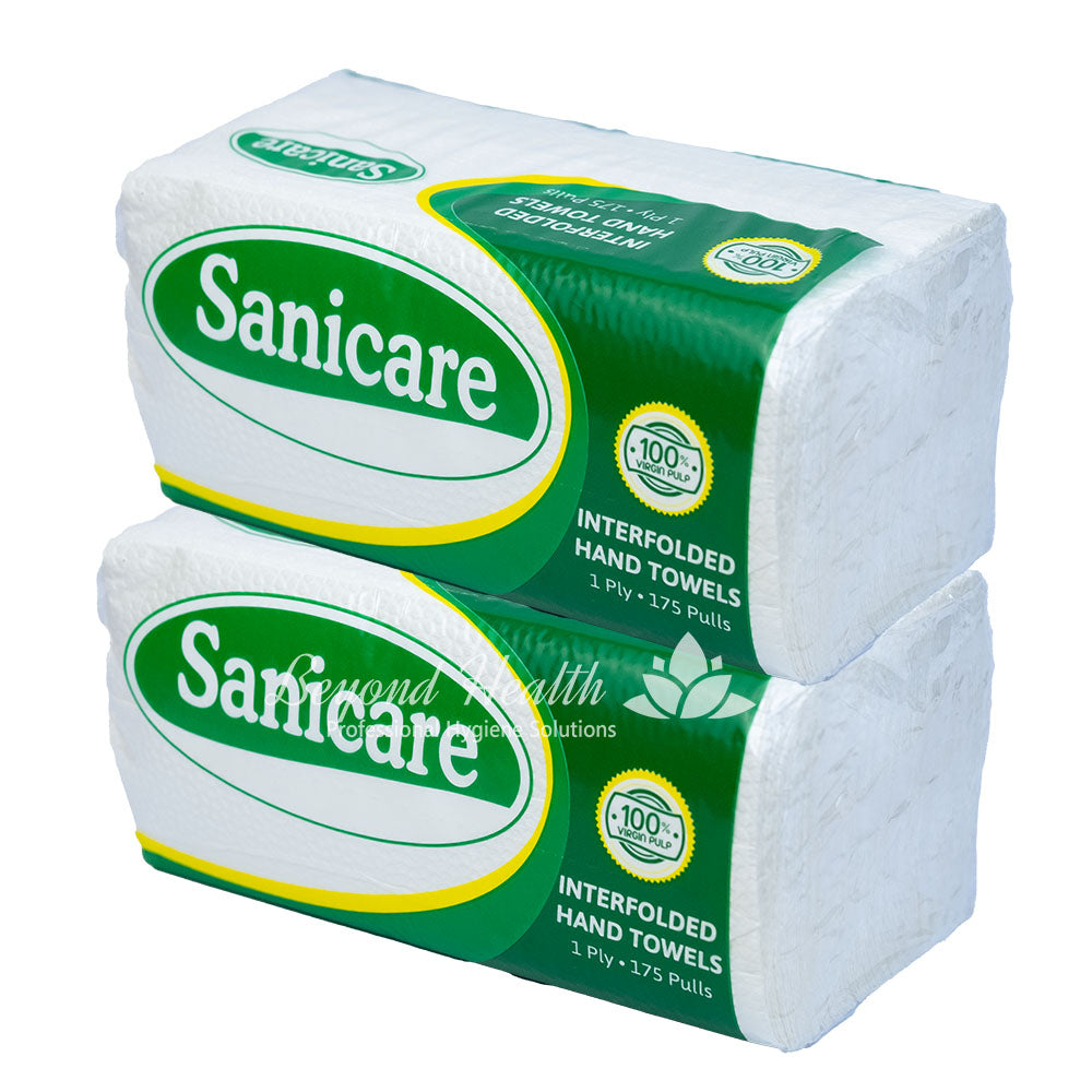 Sanicare Interfolded Paper Towel 175 sheets 2Packs