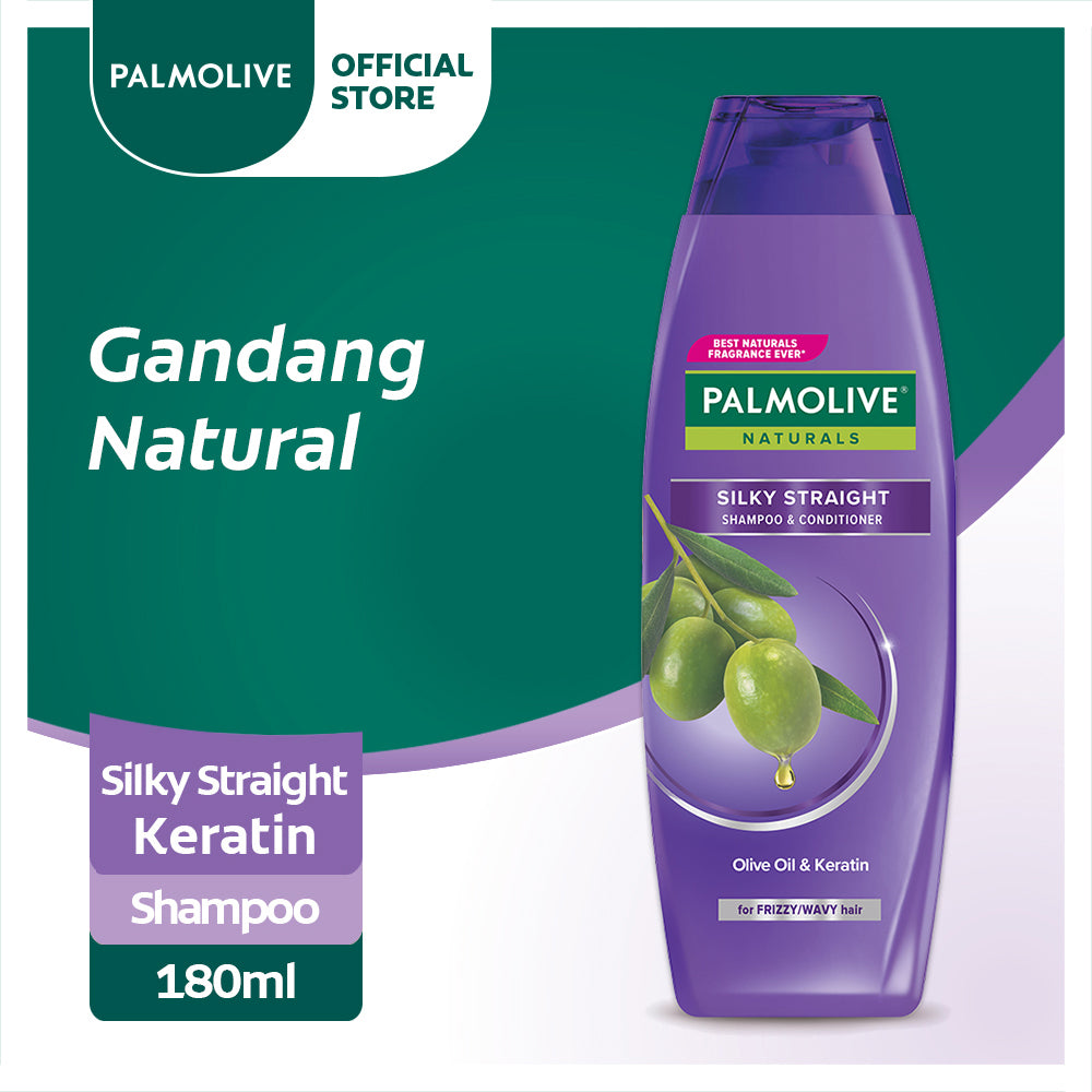 Palmolive Naturals Silky Straight with Keratin Shampoo 180ml