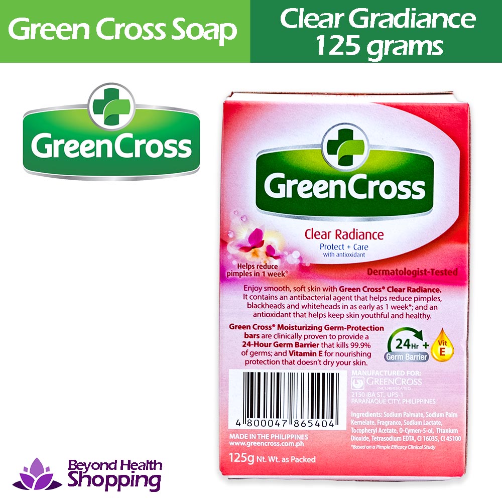 Green Cross Bath Soap Clear Radiance 125g