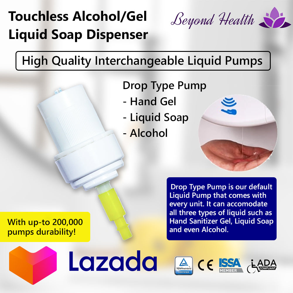 Drop Type Pump for Touchless Liquid Dispenser