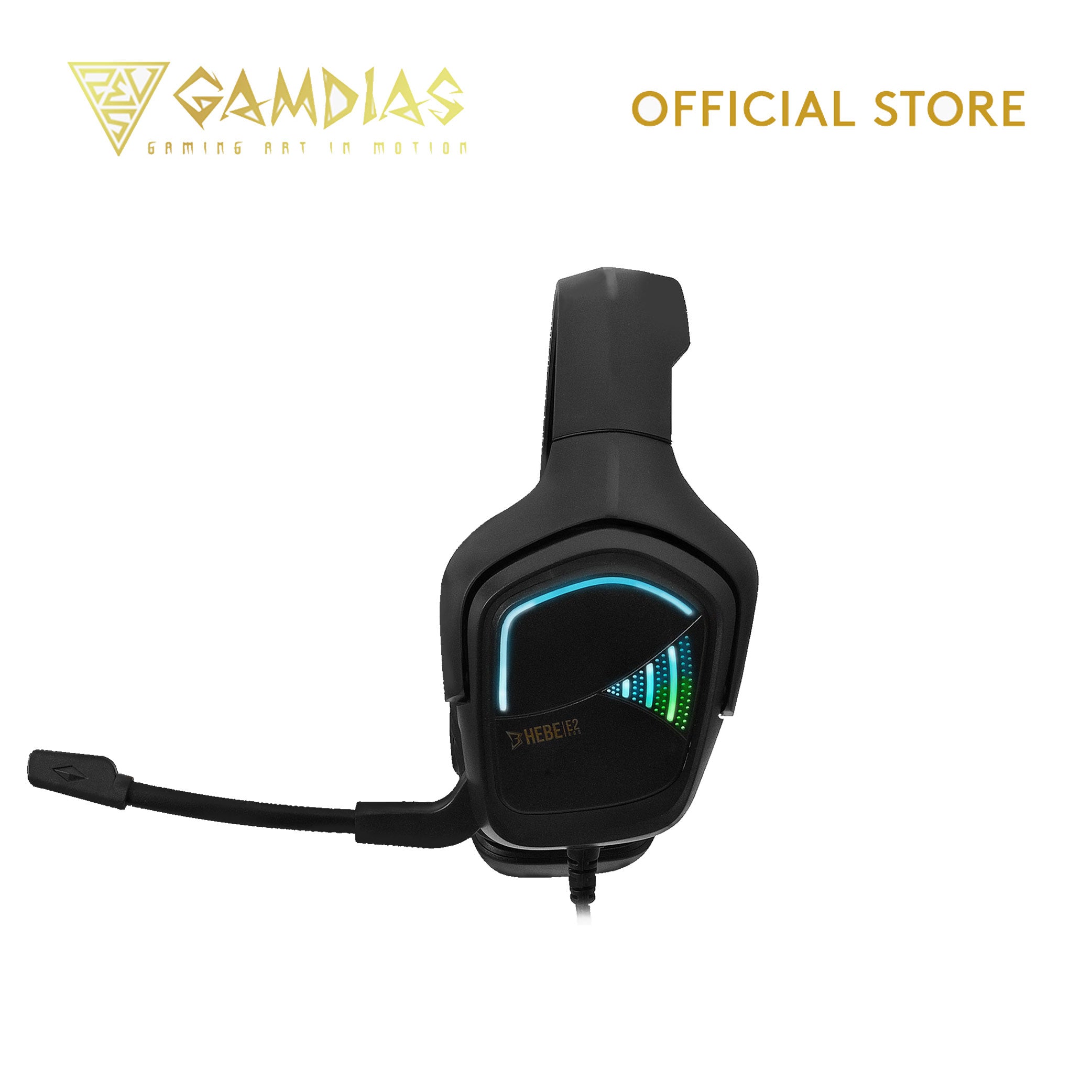 Gamdias HEBE E2 RGB Streaming Lighting 3.5MM Wired Gaming Headset