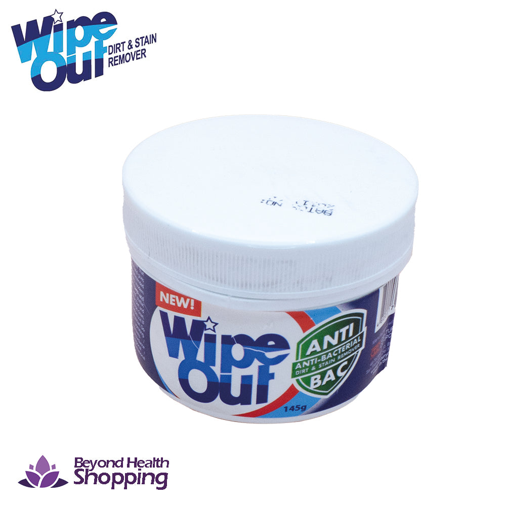 New Wipeout Wipe out Dirt and Stain Remover Anti Bacteria Antibac 145 grams