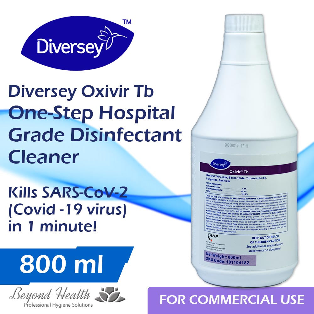 Diversey Oxivir Tb One-Step Hospital Grade Disinfectant Cleaner 800ml