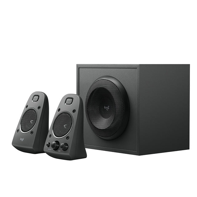 Logitech Z625 THX 2.1 Speaker System with Subwoofer, THX Certified Audio, 400 Watts Peak Power, Deep Bass, Multi-Device, 3.5 mm and RCA Inputs, PC/PS4/Xbox/DVD Player/TV/Smartphone/Tablet