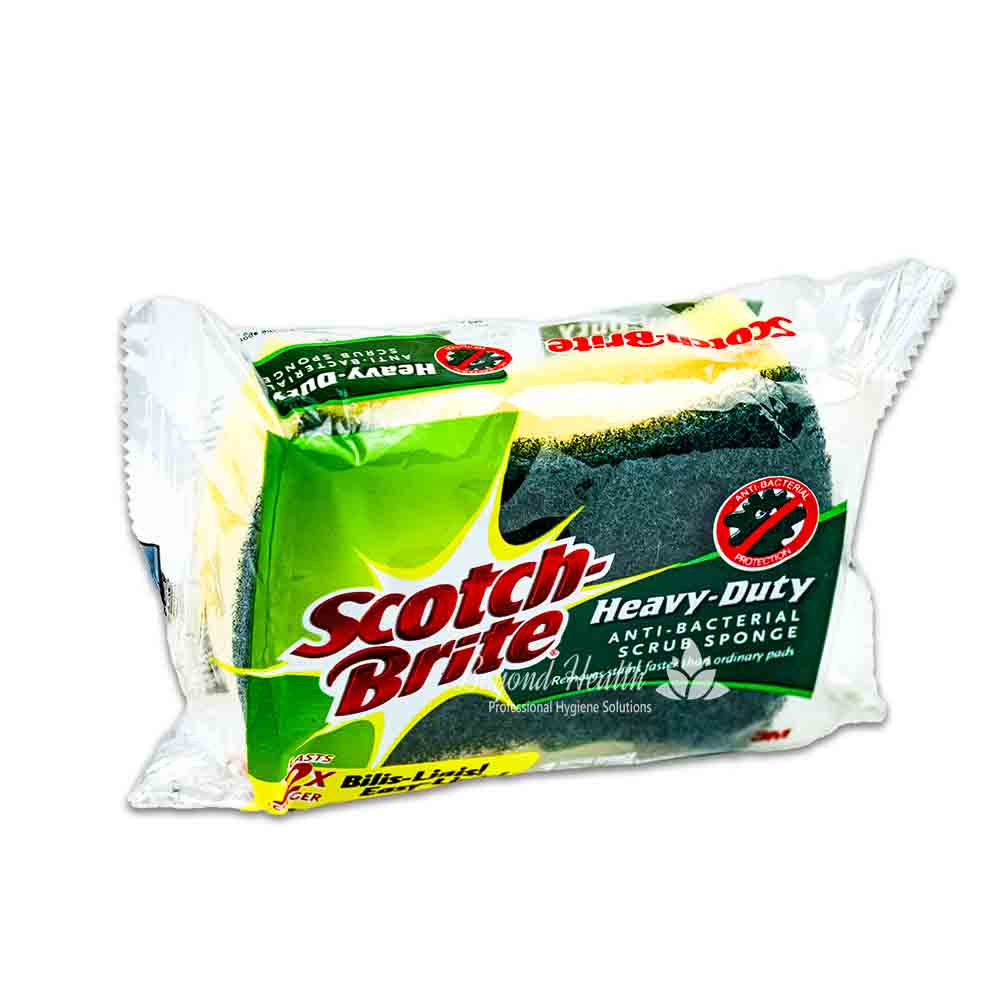 Scotch Brite Heavy-Duty Scrub Sponge (1xScrub Sponge)