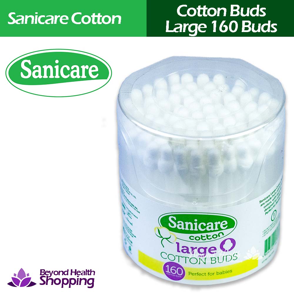 Sanicare Large Cotton Buds Tub 160 Tips