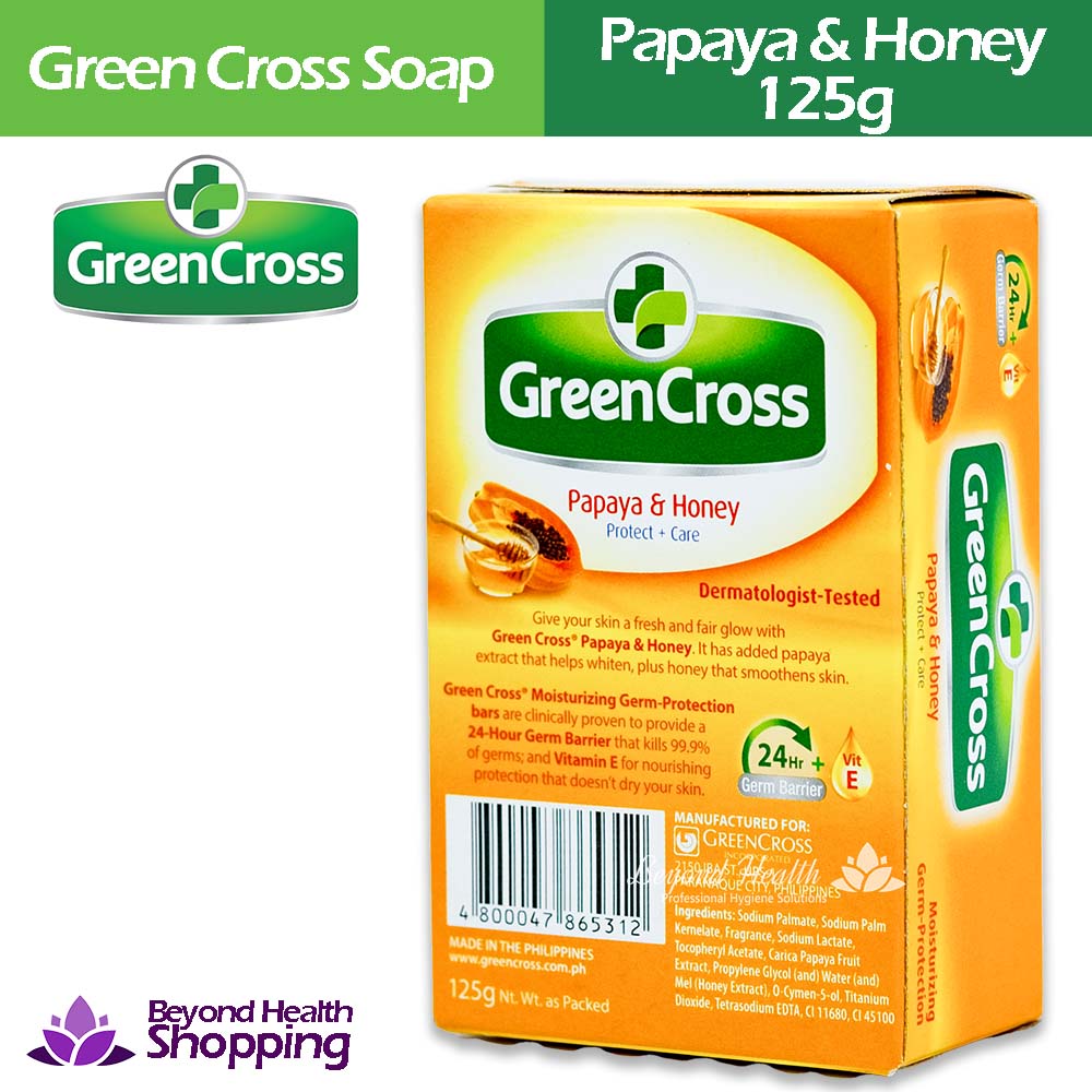 Green Cross Bath Soap Papaya & Honey 125g