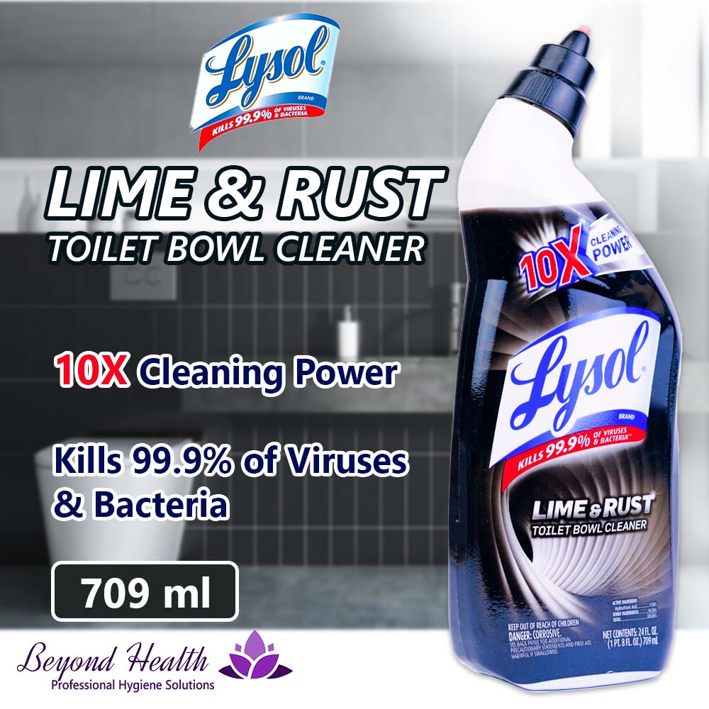 Lysol Toilet Bowl Cleaner with Lime & Rust Cleaner 709ml