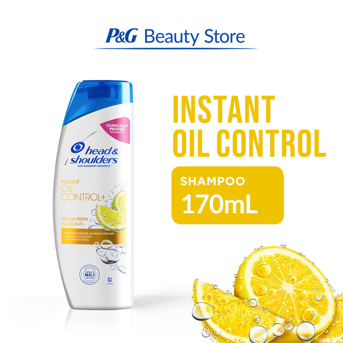 Head & Shoulders Lemon Fresh Instant Oil Control Shampoo 170ml [Anti-Dandruff]