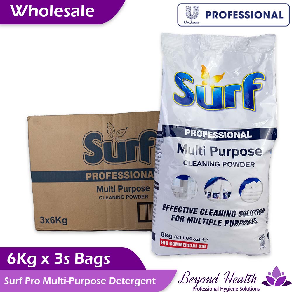 Wholesale Surf Professional Multi-Purpose Cleaning Powder Detergent [6kg x 3s Bags]