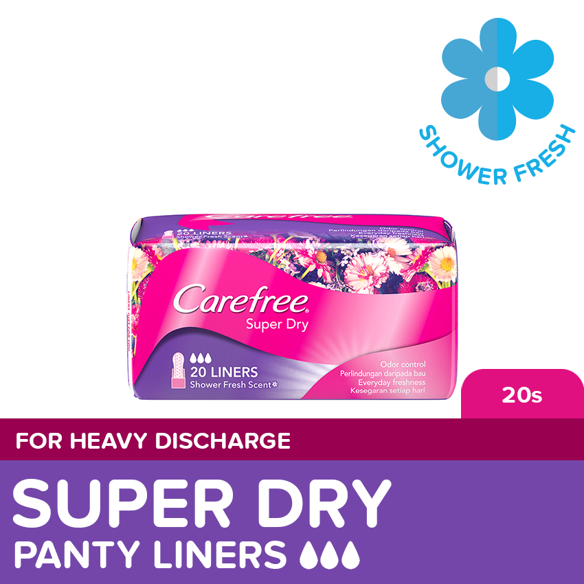 [PANTY LINERS] Carefree Super Dry 20s