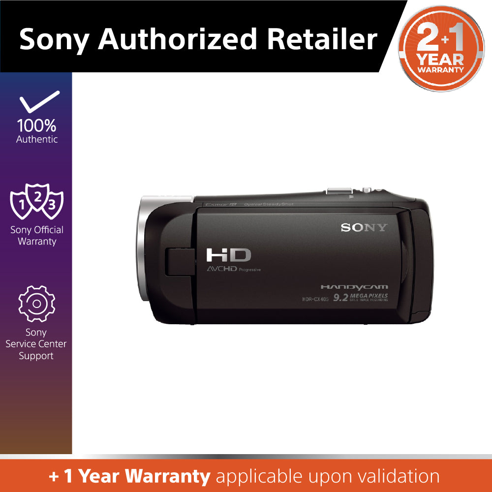 Sony HDR-CX405/ CX405 Handycam® with Exmor R™ CMOS sensor