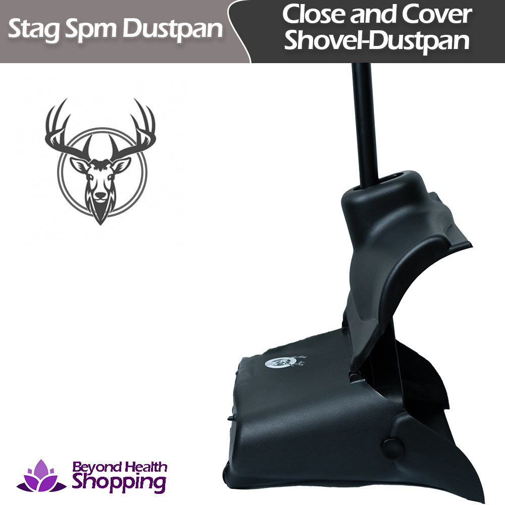 STAG SPM  Dustpan Close and Cover Shovel-Dustpan -Black