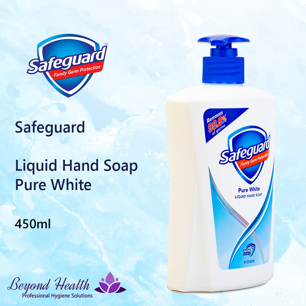 Safeguard Pure White Antibacterial Liquid Hand Wash 450ml