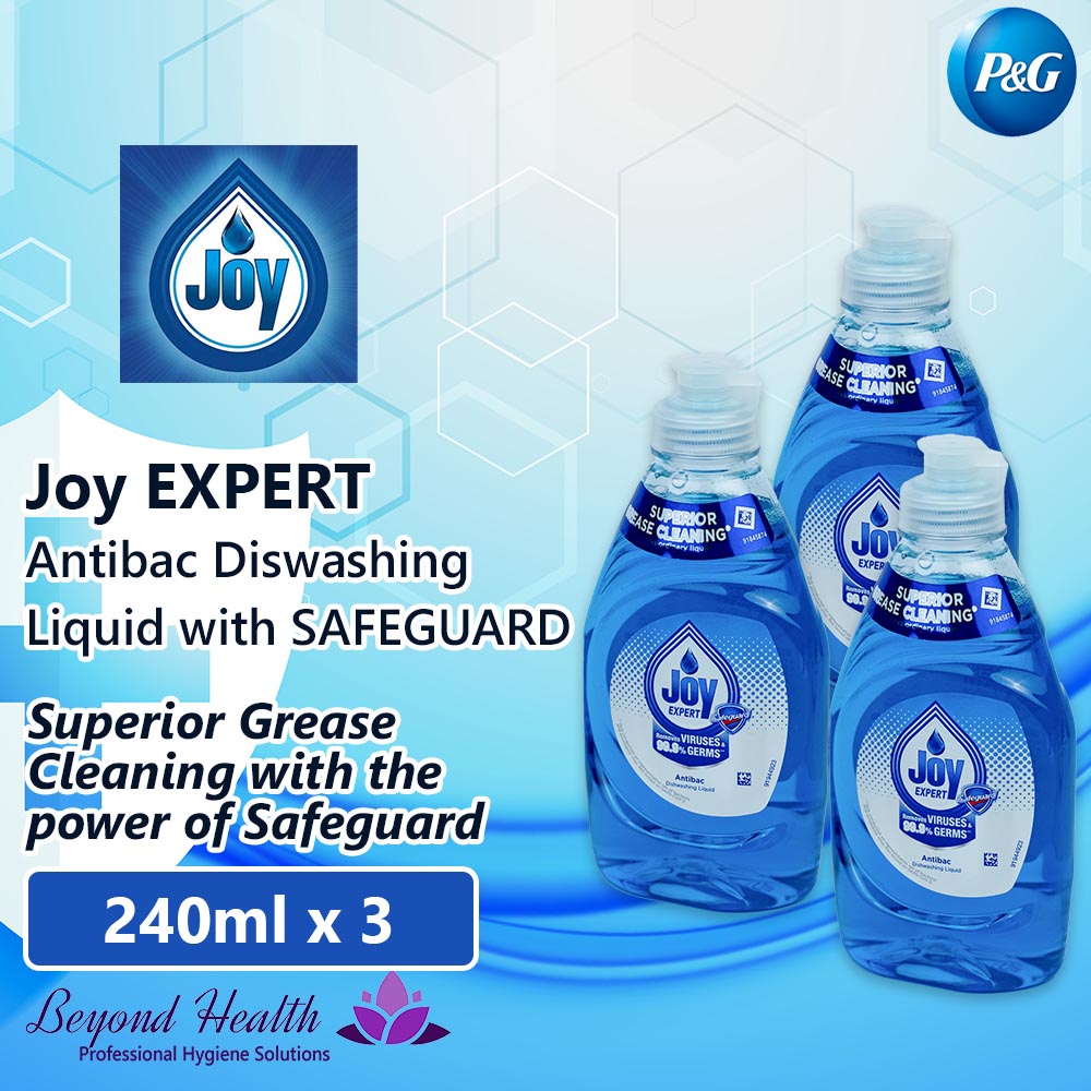 Joy EXPERT Anti-bac Diswashing Liquid with Safeguard  240ml X 3Packs