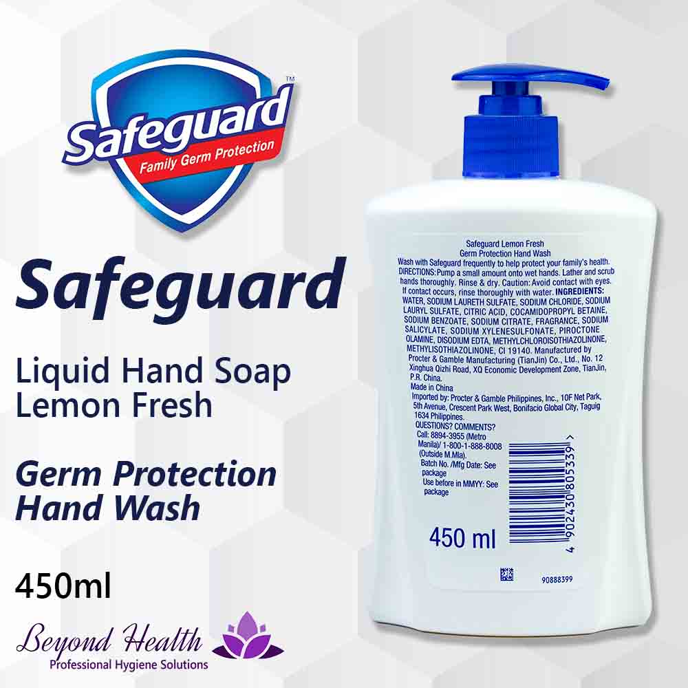Safeguard™  Lemon Fresh Liquid Hand Wash 450ml Liquid Hand Soap Antibacterial