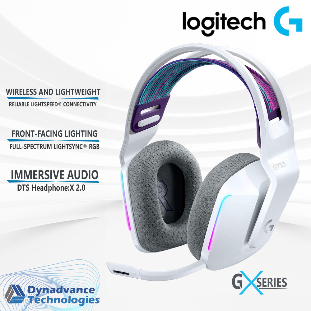 Logitech G733 LIGHTSPEED WIRELESS RGB GAMING HEADSET IMMERSIVE AUDIO