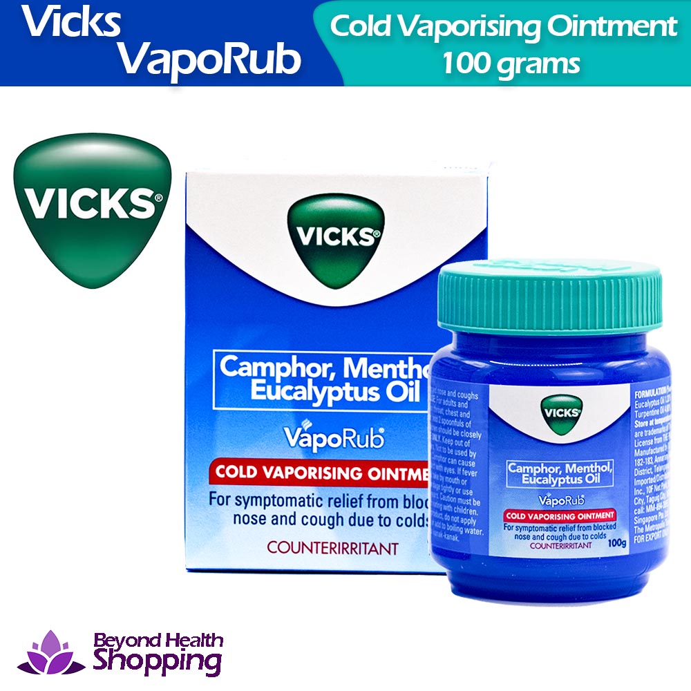 Vicks Vapo Rub Cold Vaporising Ointment 100g