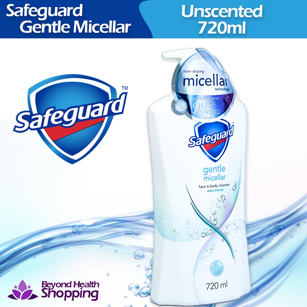 Safeguard Gentle Micellar Face & Body Cleanser Unscented 720ml Authentic & Original P&G Products