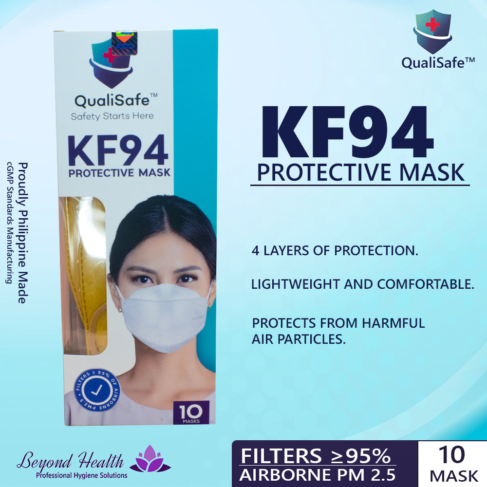NEW QualiSafe  KF94 Protective Mask (10 mask ) Lightweight & Comfortable