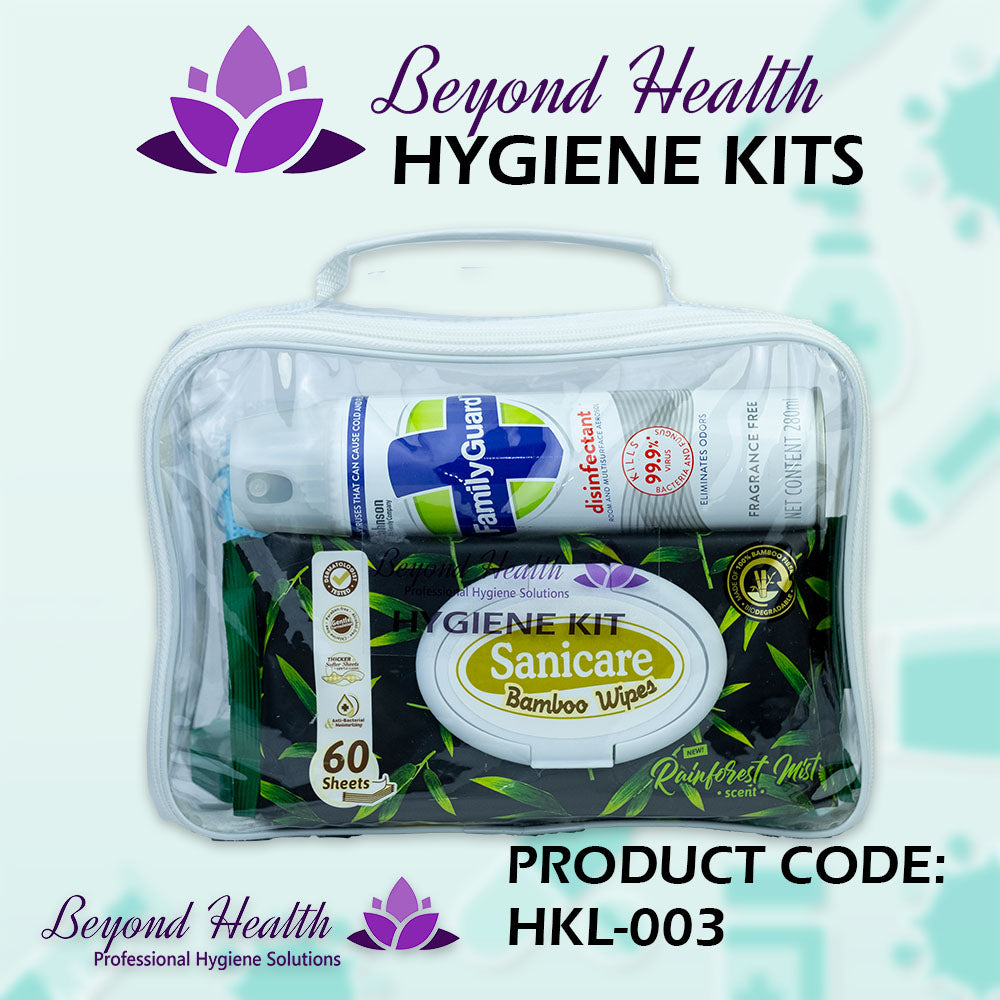 HKL-003 Personal Hygiene Kit Beyond Health 5 Items Disinfection Kit LARGE BAG