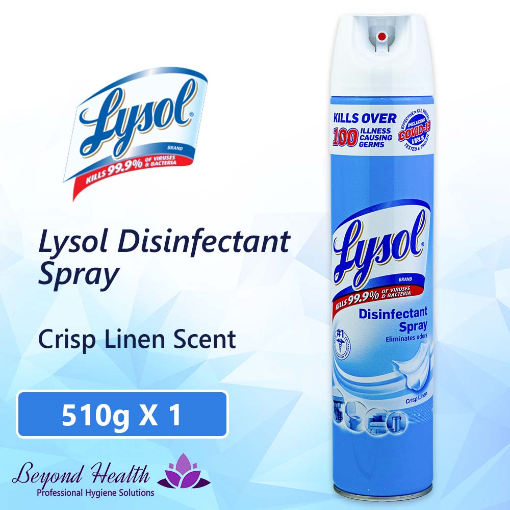 LYSOL Disinfectant Spray Crisp Linen Scent 510g