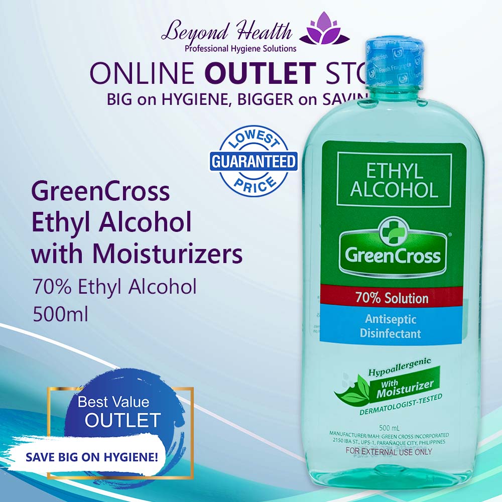 GreenCross 70% Ethyl Alcohol with Moisturizers 500ml