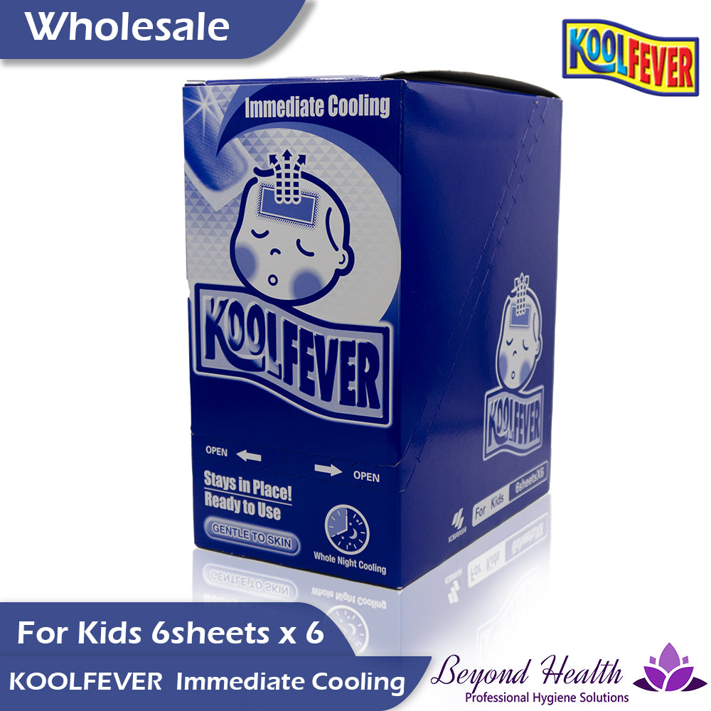 Wholesale Koolfever Immediate Cooling For Kids [6sheetsX6] Gentle To Skin Stay in Place Ready To Use