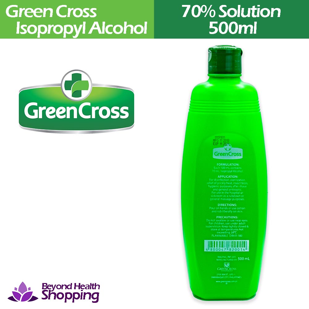 Green Cross Isopropyl Alcohol Antiseptic Disinfectant 500ml