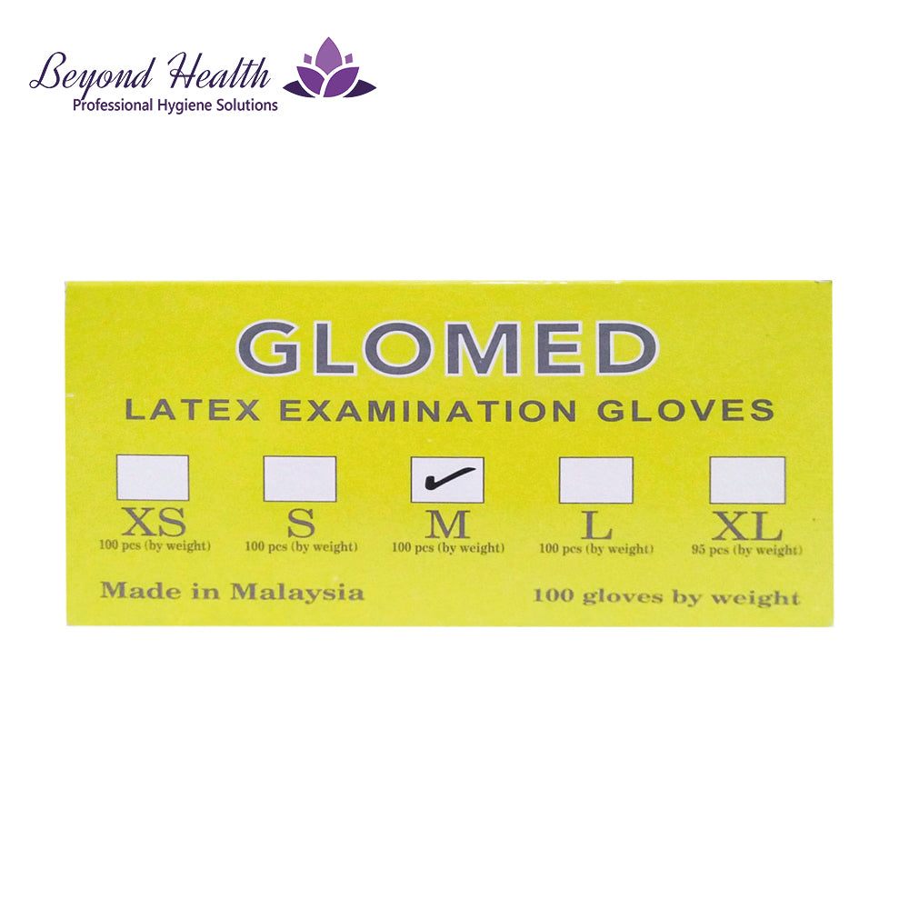 Glomed Disposable Non Sterile Surgical Gloves Medium 100s
