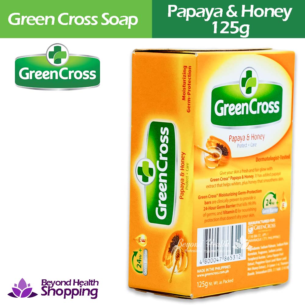 Green Cross Bath Soap Papaya & Honey 125g