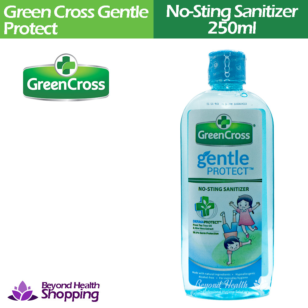 GreenCross No-Sting Sanitizer 250ml Gentle Protect From Tea Tree Oil & Aloe Vera Extract
