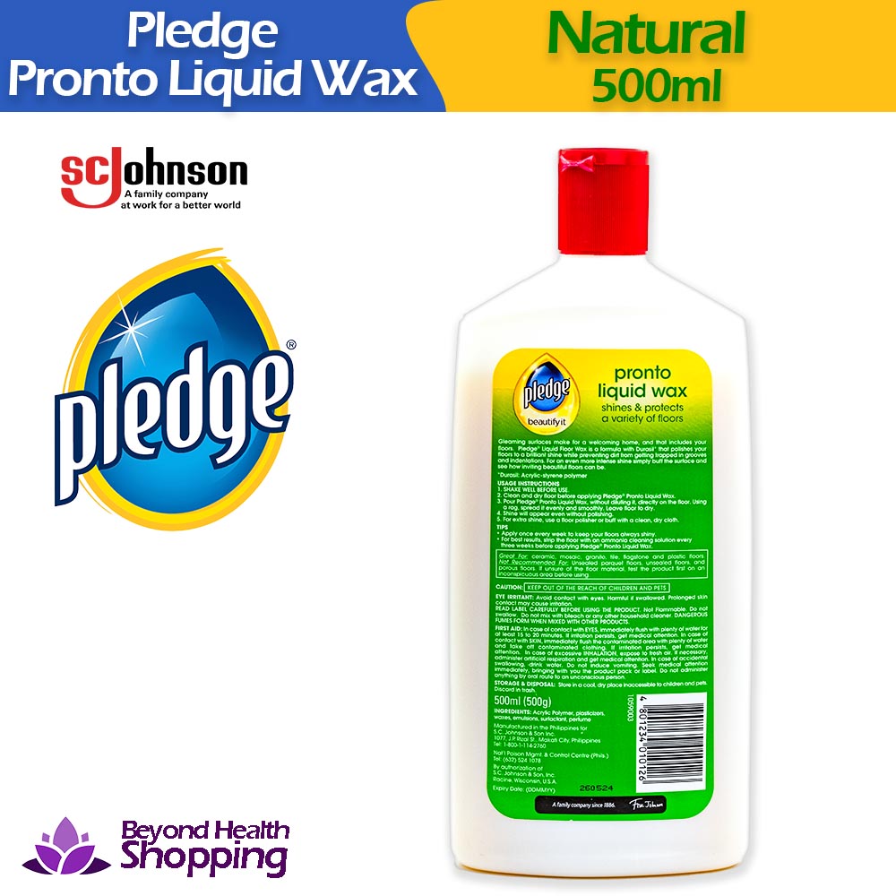 Pledge Pronto Liquid Wax Natural 500ml