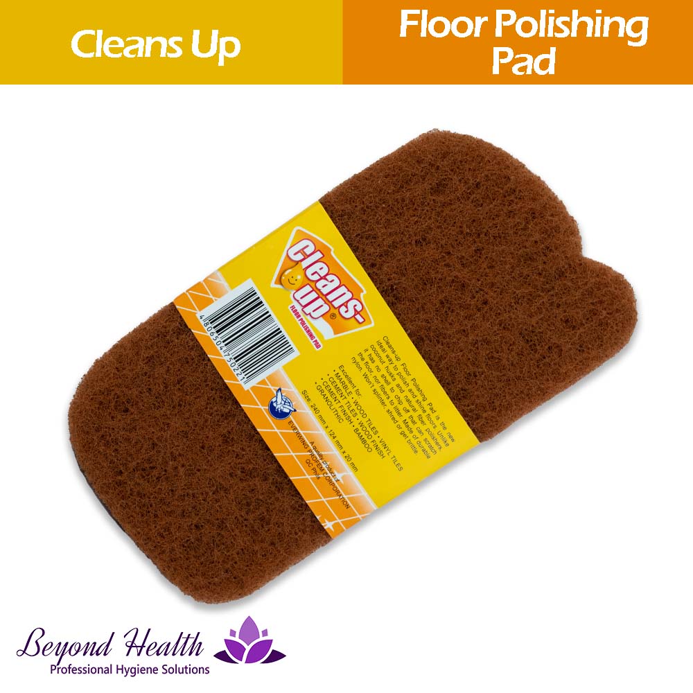 Cleans Up Floor Polishing Pad