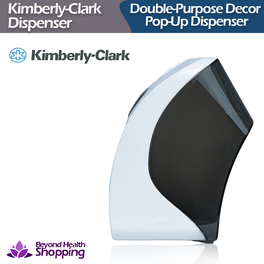 Kimberly-Clark Double Purpose Decor-Pop-Up Dispenser(White-Gray)With Toothpick Holder Table Napkin Holder