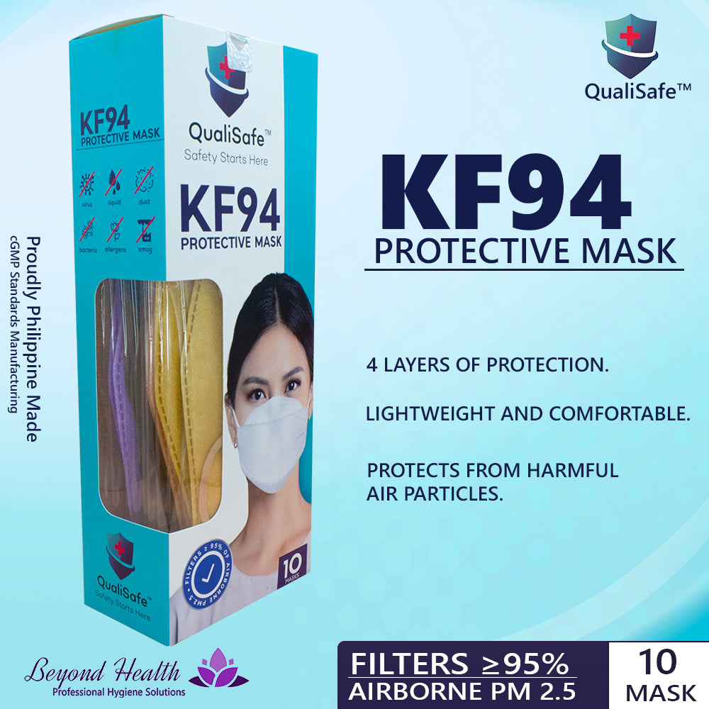 NEW QualiSafe  KF94 Protective Mask (10 mask ) Lightweight & Comfortable