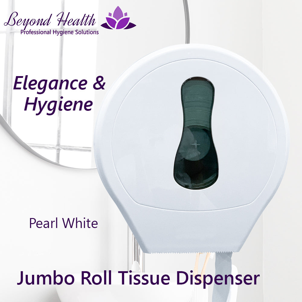 Jumbo Roll Tissue Paper Dispenser Pearl White