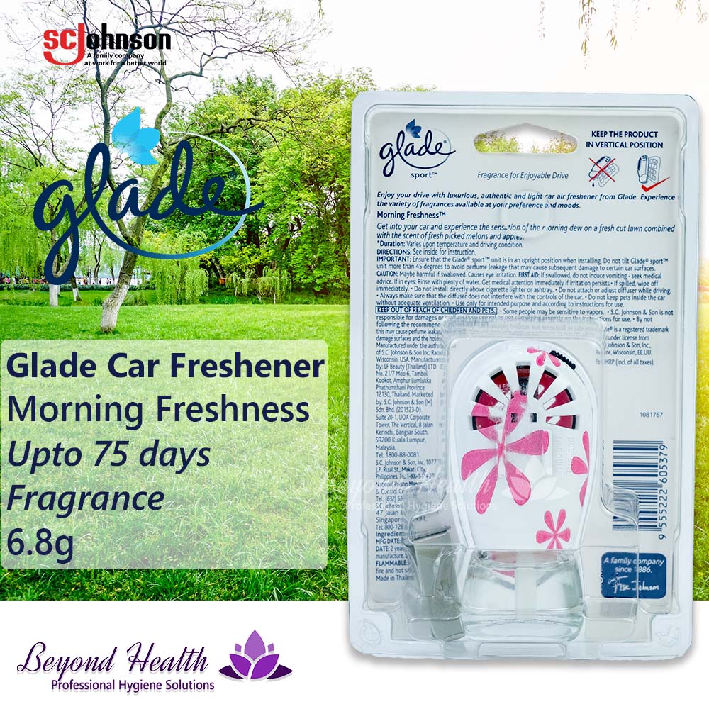 Glade® Sport™ Car Air Freshener Morning Freshness Scent 7ml(6.8g)