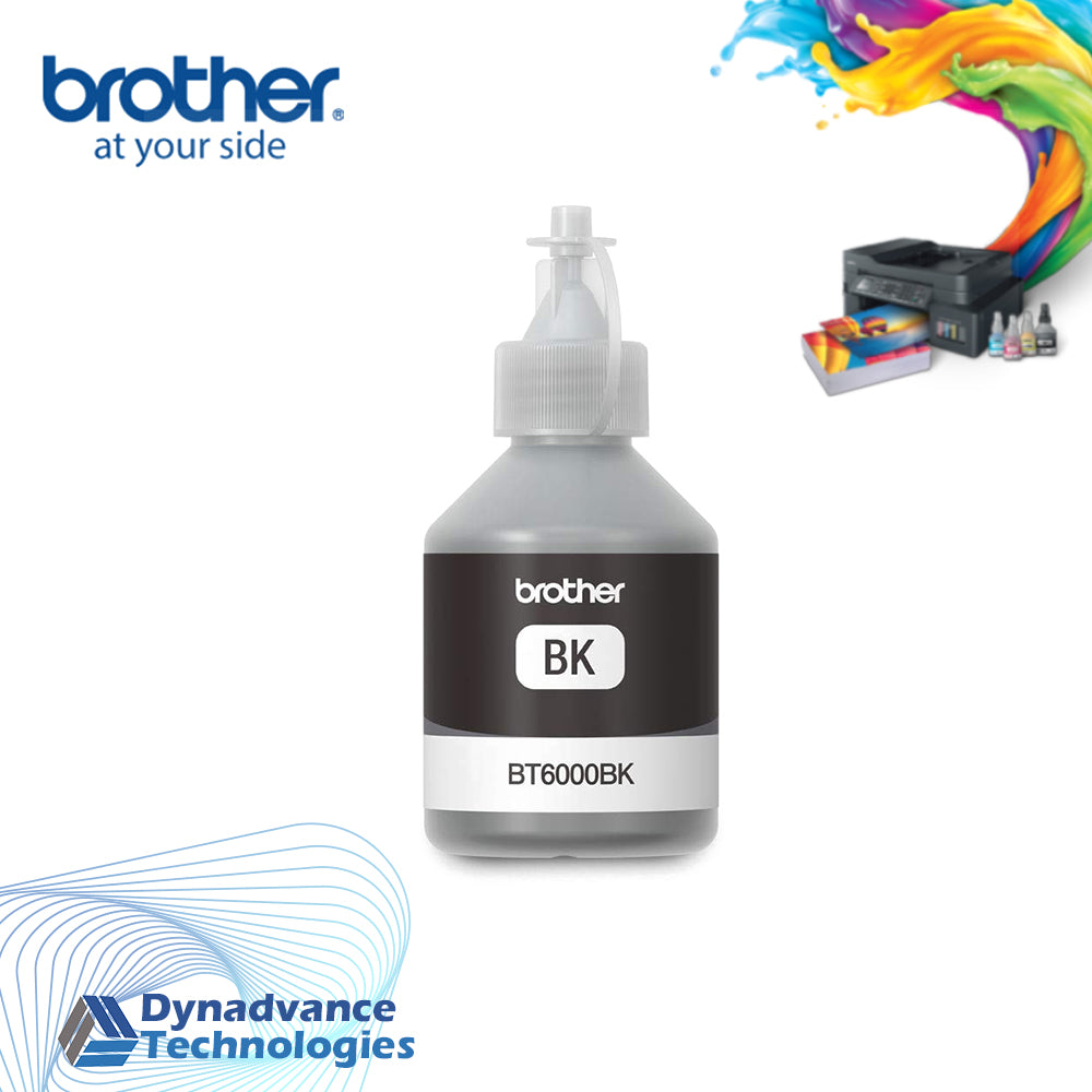 Brother Printer Ink Quality Guaranteed Refill (BLACK) BT6000BK 108.0ml