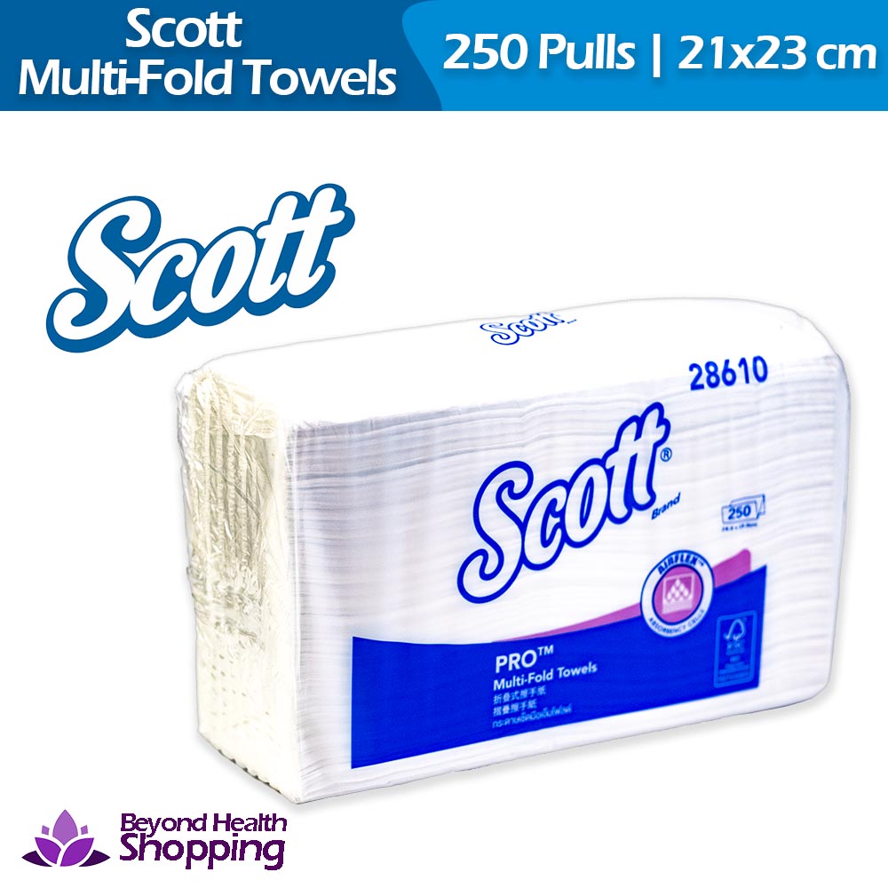 Scott Multi-Fold Hand Towels 250 Pulls Kimberly Clark Paper Towel Kimberly Clark Professional