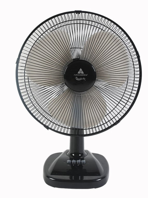 Hanabishi Desk Fan Classic Air 16T (black) CERTIFIED Product Safety- Q-1432