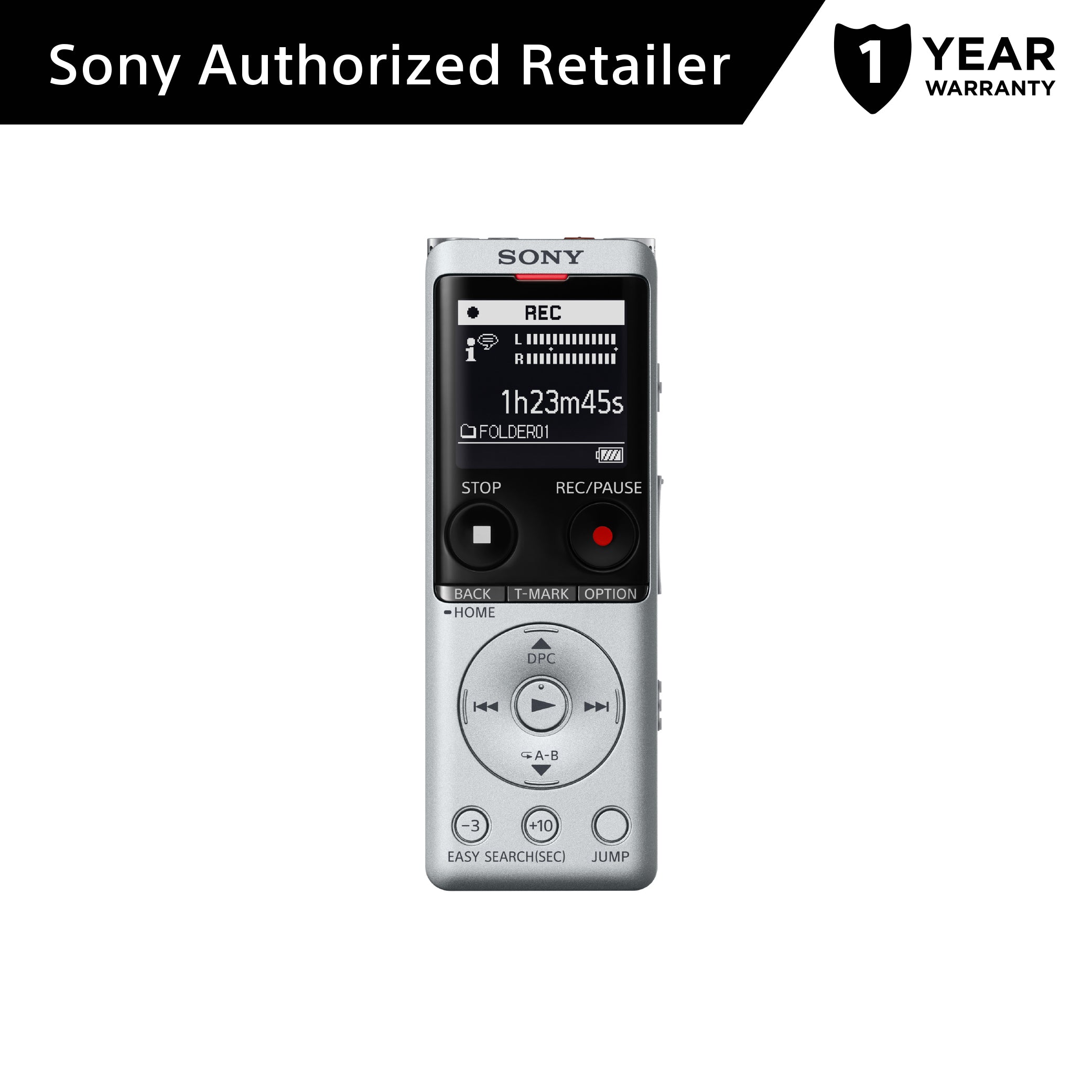 Sony ICD-UX570F/ UX570F Digital Voice Recorder with S-Microphone