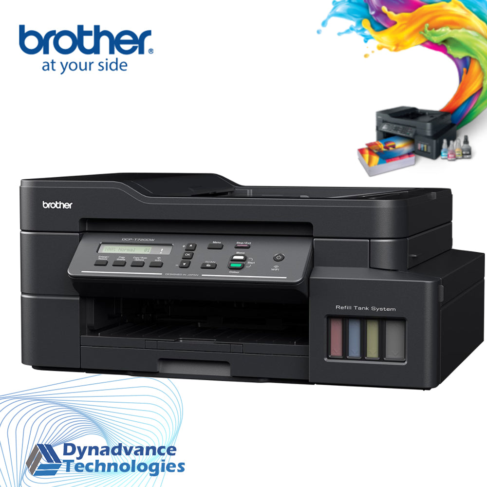 Brother DCP-T720DW Ink Tank Printer-Reliable multifunction printer with convenient 2-sided printing