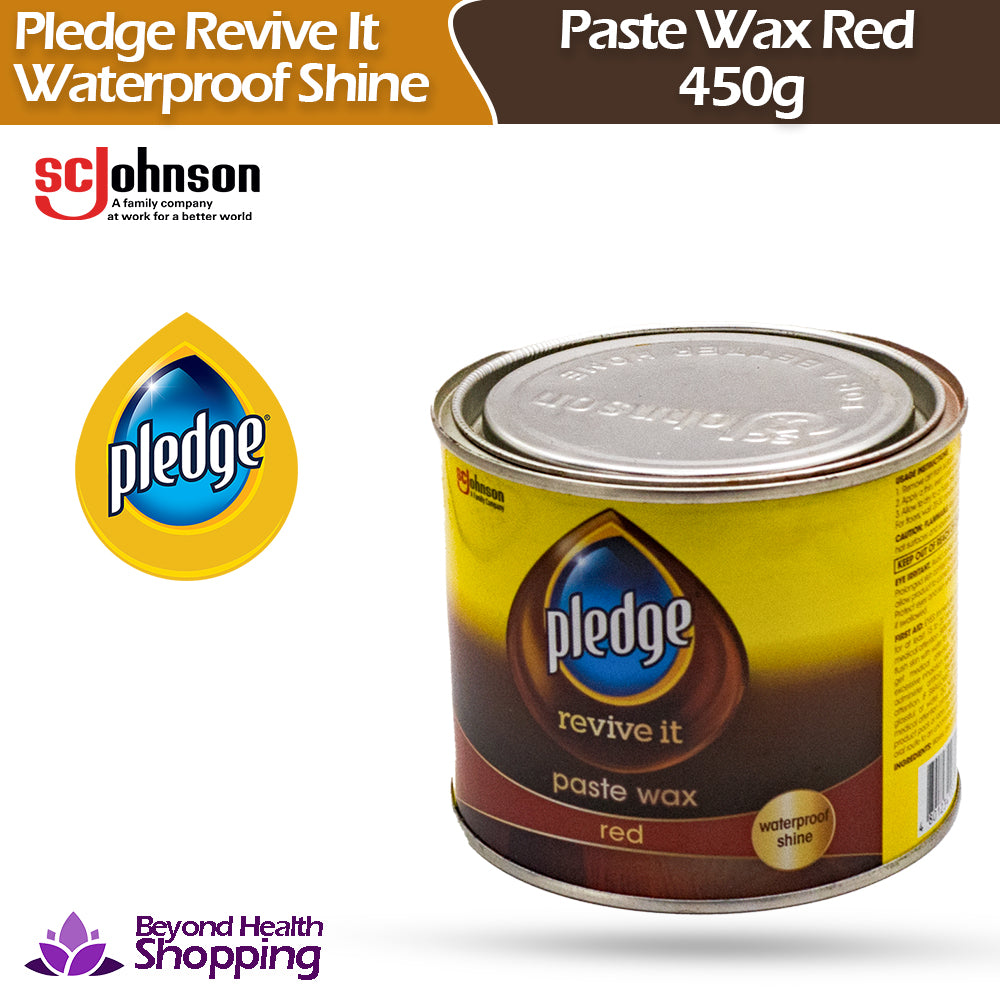 Pledge Paste Wax Revive it Red [450g] Waterproof Shine